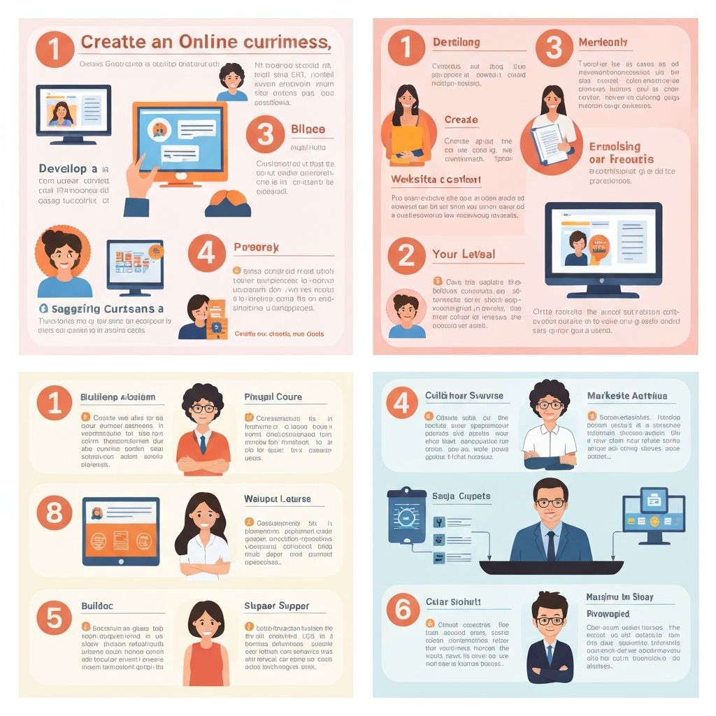 Online Course Creator blueprint infographic