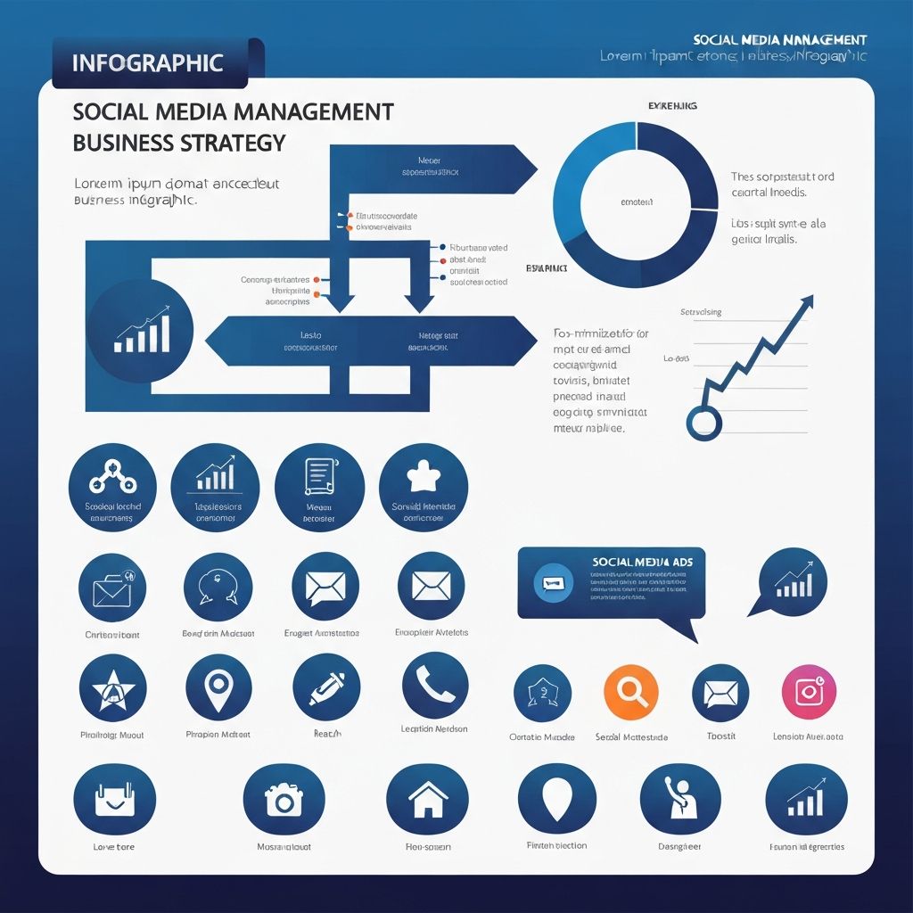 Social Media Management blueprint infographic