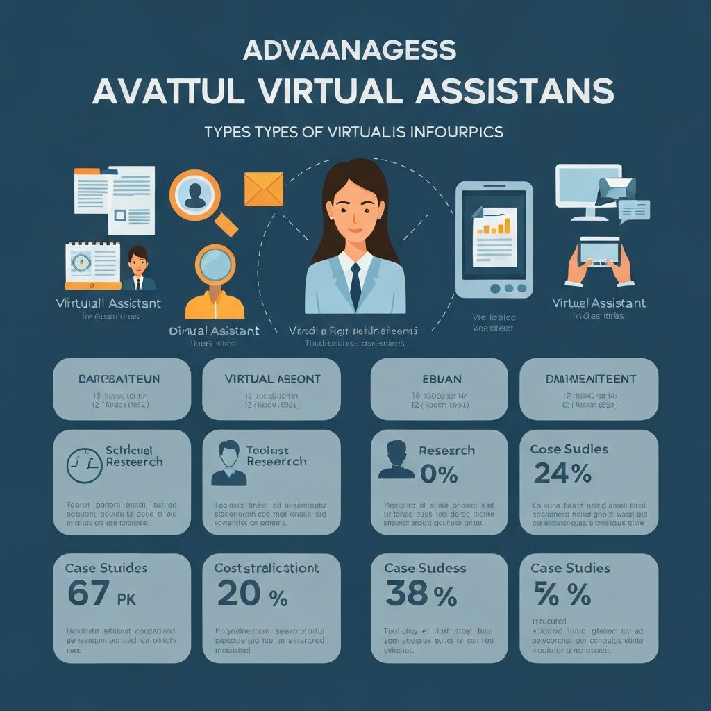 Virtual Assistant Service blueprint infographic